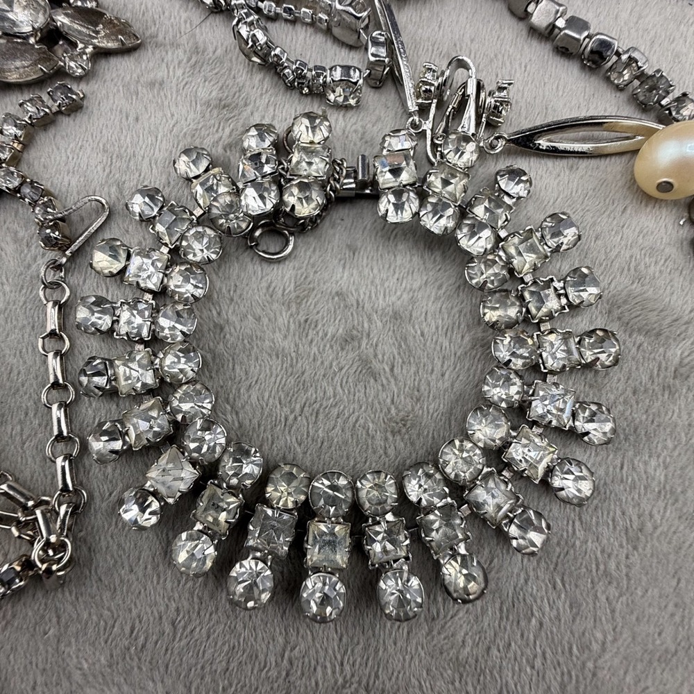 Vintage Rhinestone Harvest Lot For Crafting Repair or Upcycling